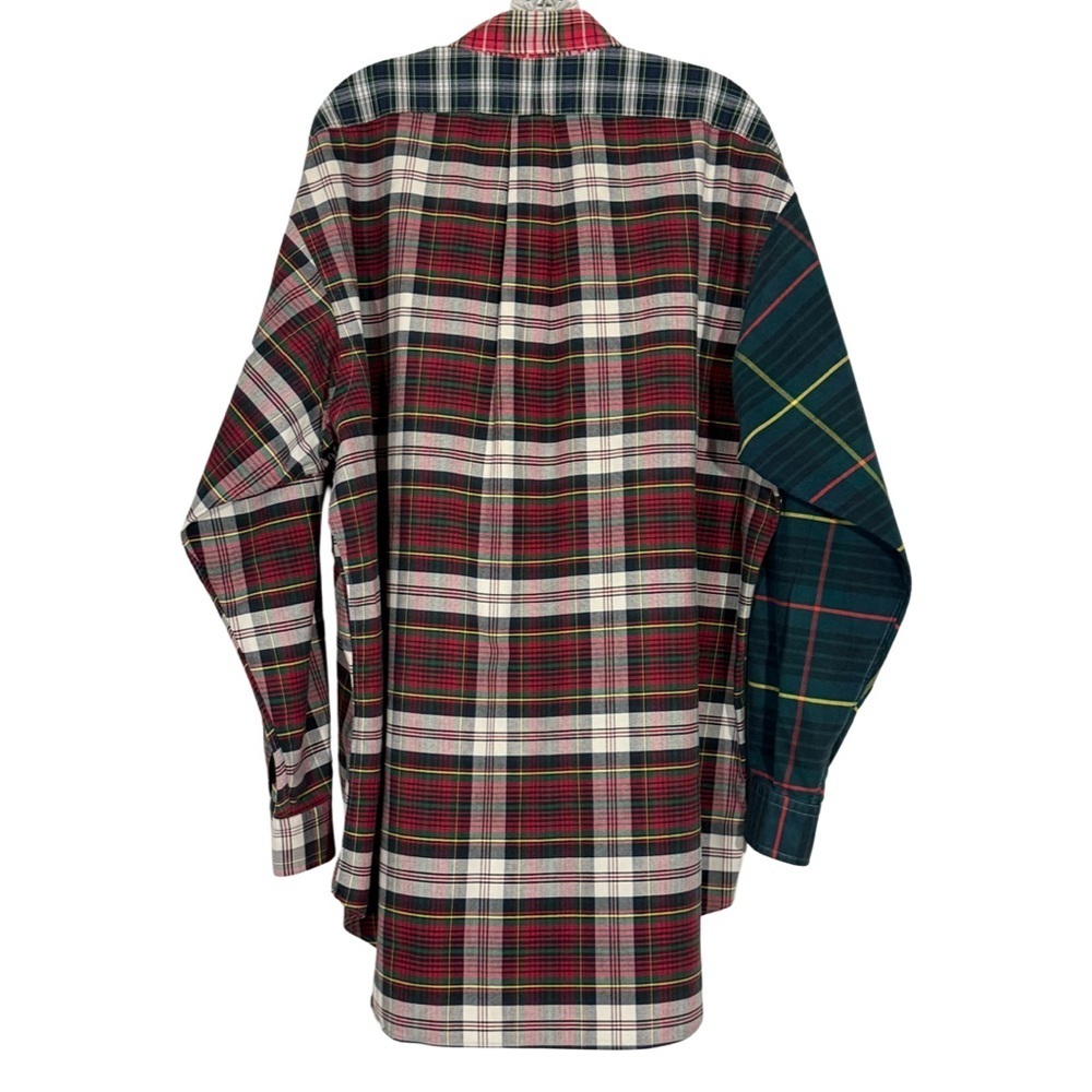 Polo Ralph Lauren “The Big Oxford” Patchwork Plaid Shirt Size L Collector-Grade - Picture 3 of 6